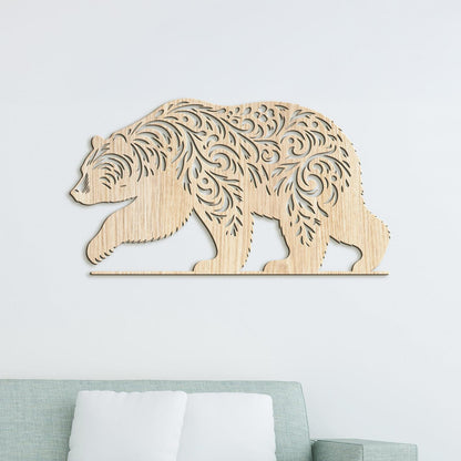 Drevený obraz Medveď-DREVTEX