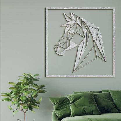 Drevený obraz silueta koňa-DREVTEX