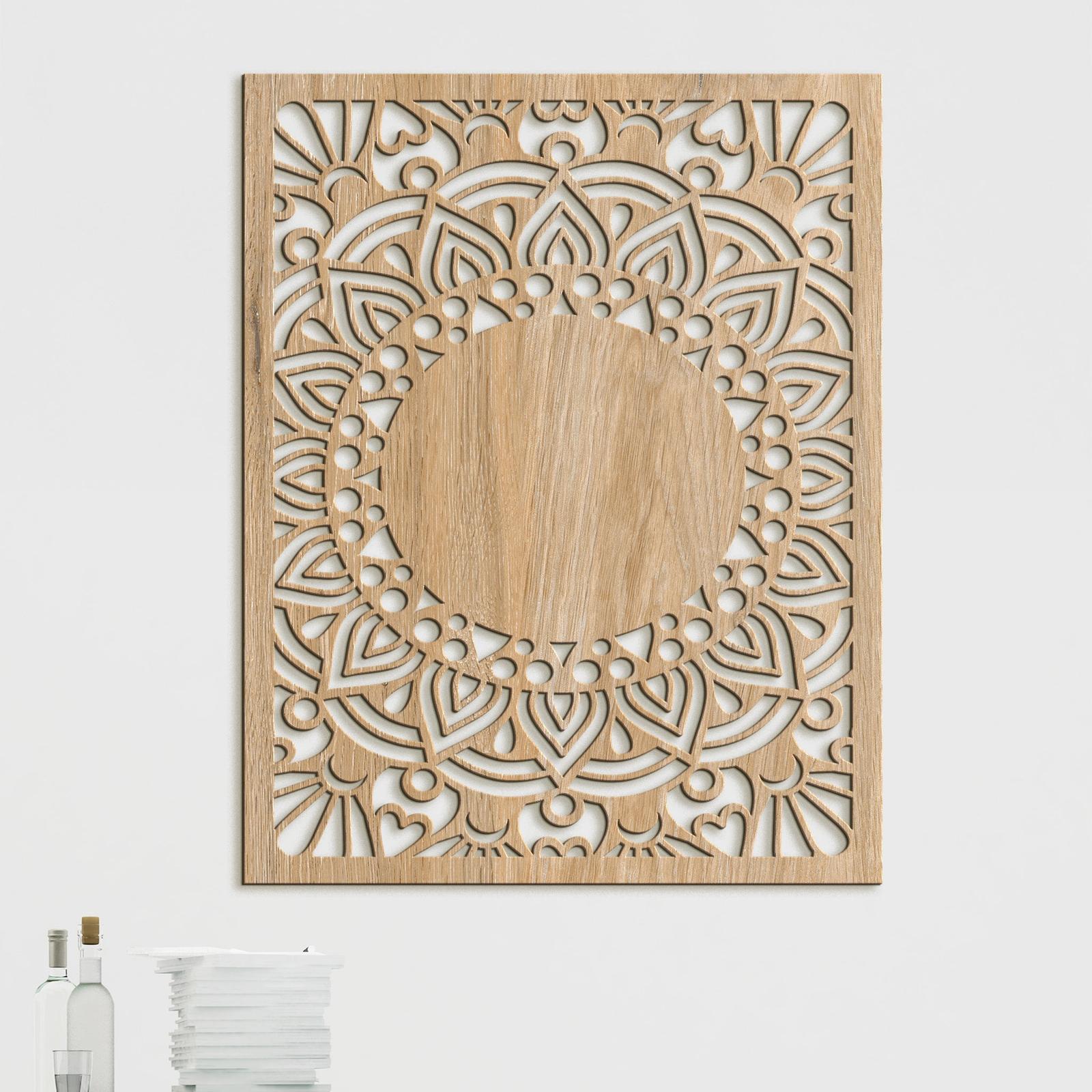 Drevená mandala Sun flower-DREVTEX