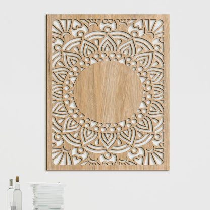 Drevená mandala Sun flower-DREVTEX