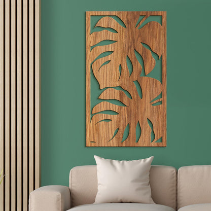 Drevený obraz Lístie-DREVTEX