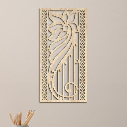 Drevená kvetinová mandala na stenu-DREVTEX