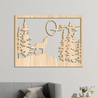 Dreveny obraz na stenu VLK-DREVTEX