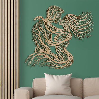 Dekoracia zamilovany par-DREVTEX