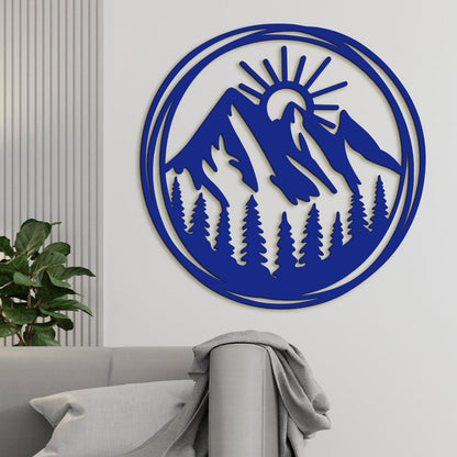 Dreveny obraz Vychadzajuce slnko-DREVTEX