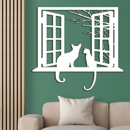 Drevena dekoracia macky-DREVTEX