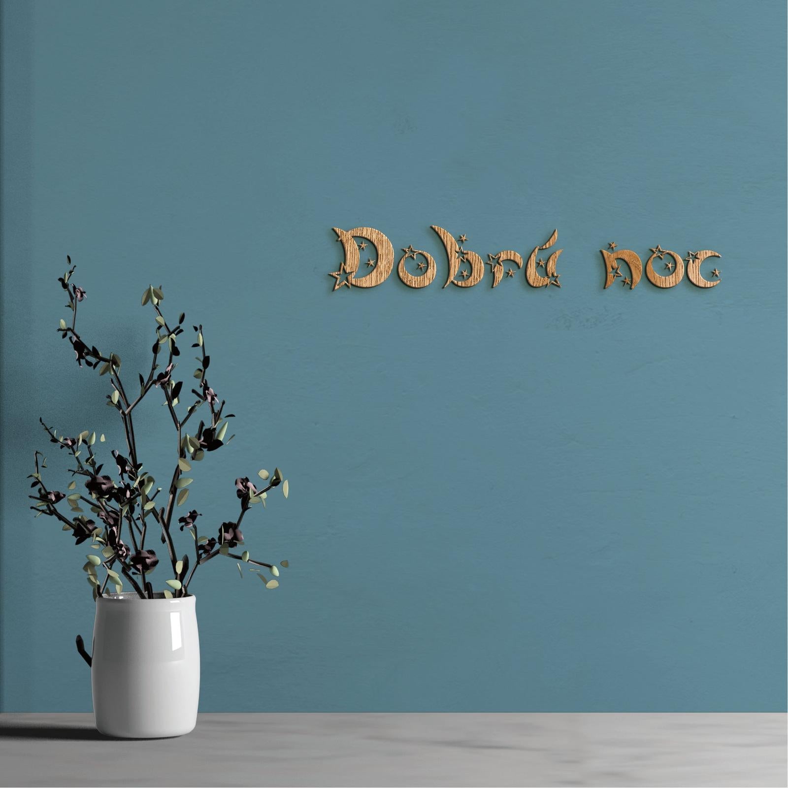 Drevený nápis Dobrú noc-DREVTEX