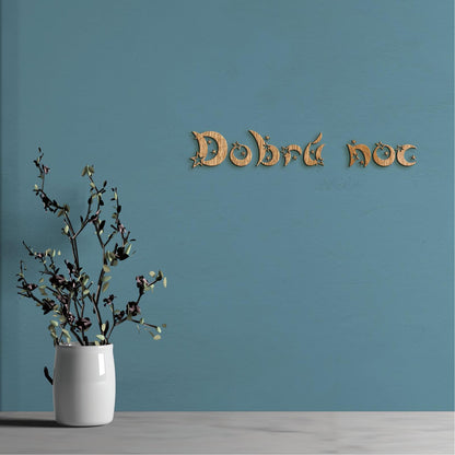 Drevený nápis Dobrú noc-DREVTEX