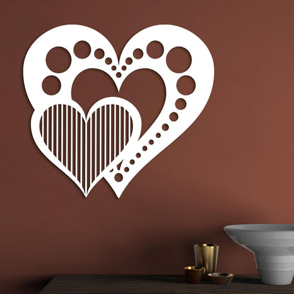 Drevený obraz na stenu Srdcia-DREVTEX