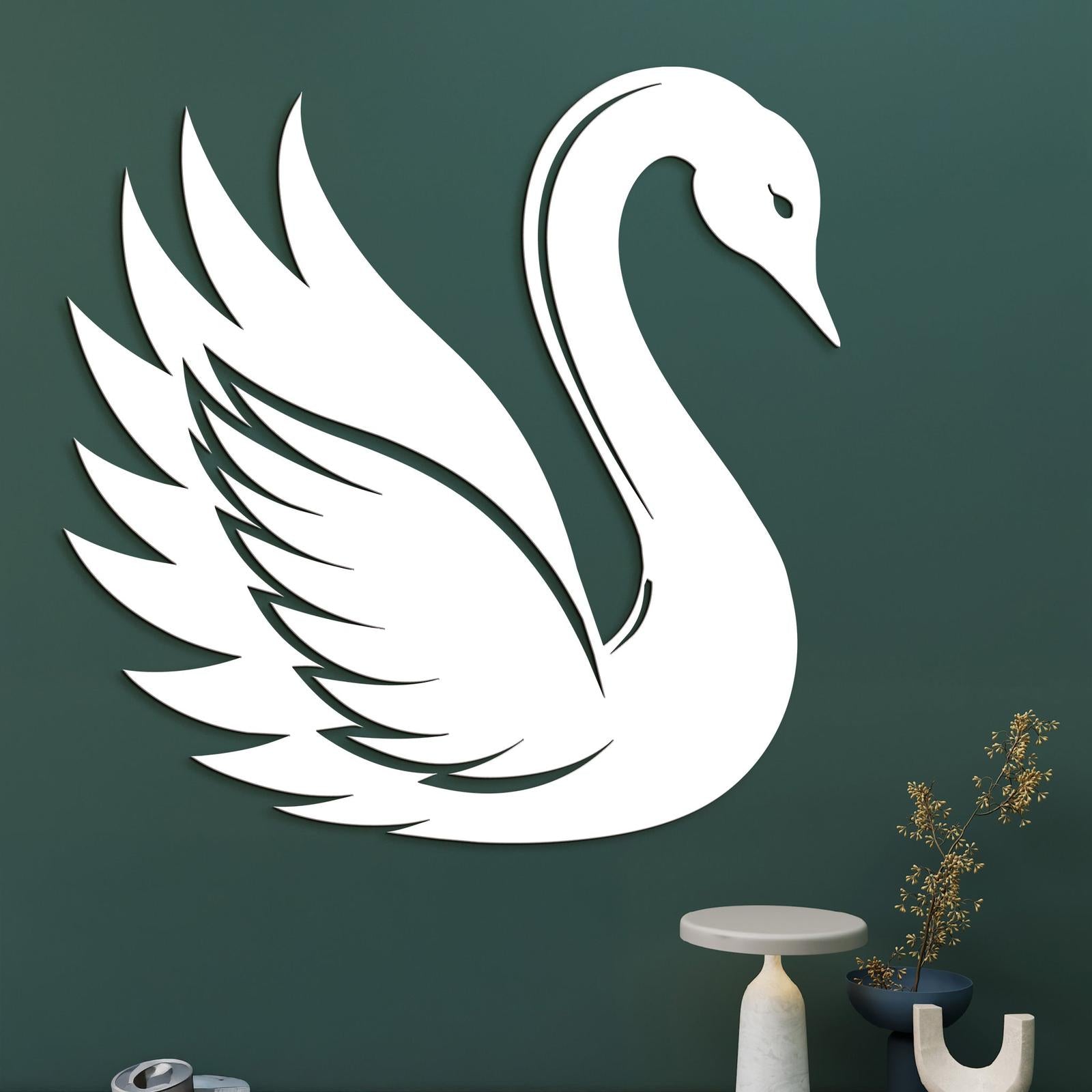 Drevený obraz Elegantná labuť-DREVTEX