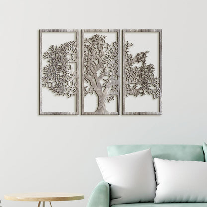Trojdielny obraz Strom zivota-DREVTEX