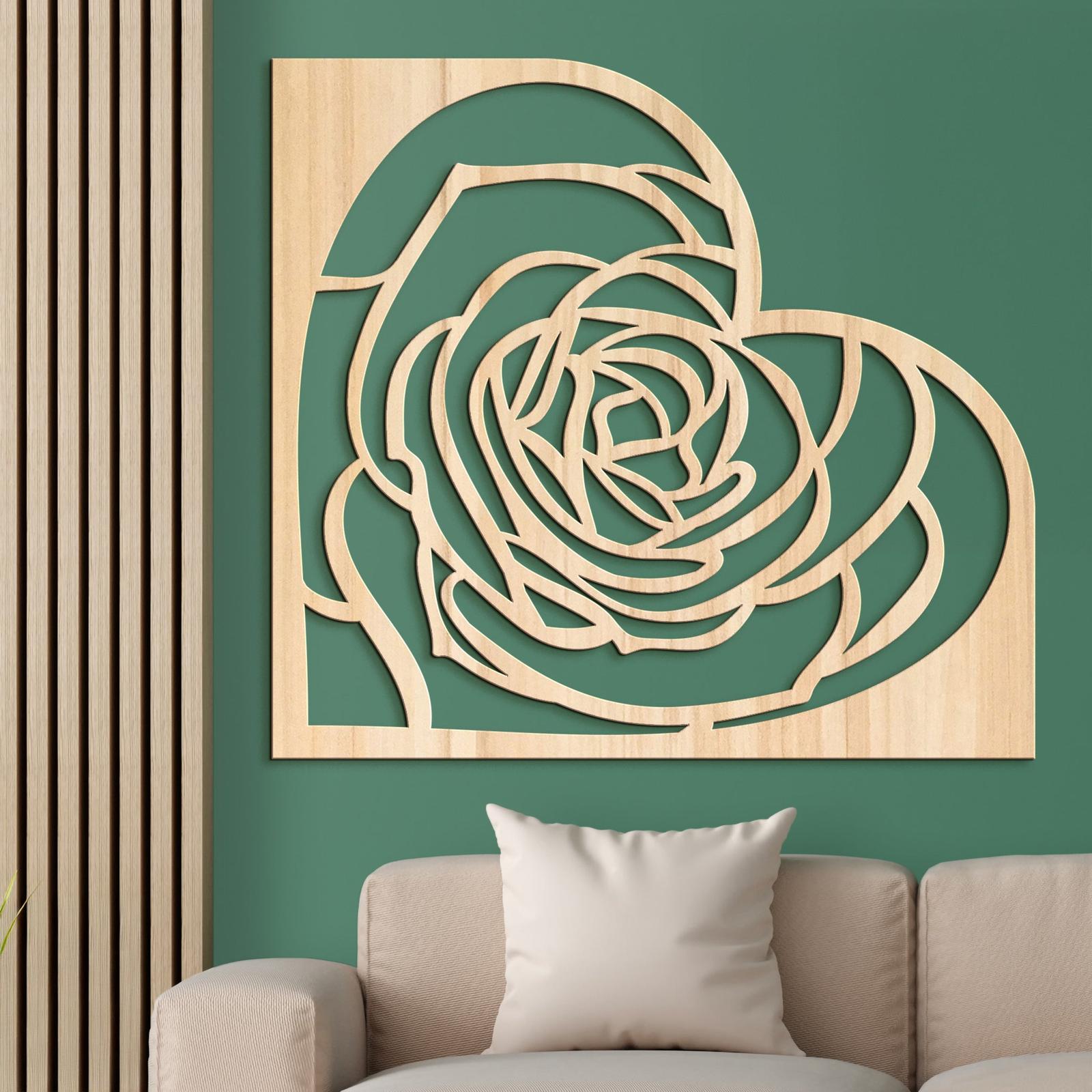 Dekoracia na stenu Rose-DREVTEX