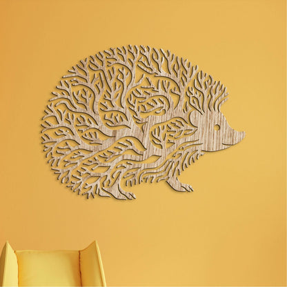 Dekoratívny drevený obraz Ježko-DREVTEX