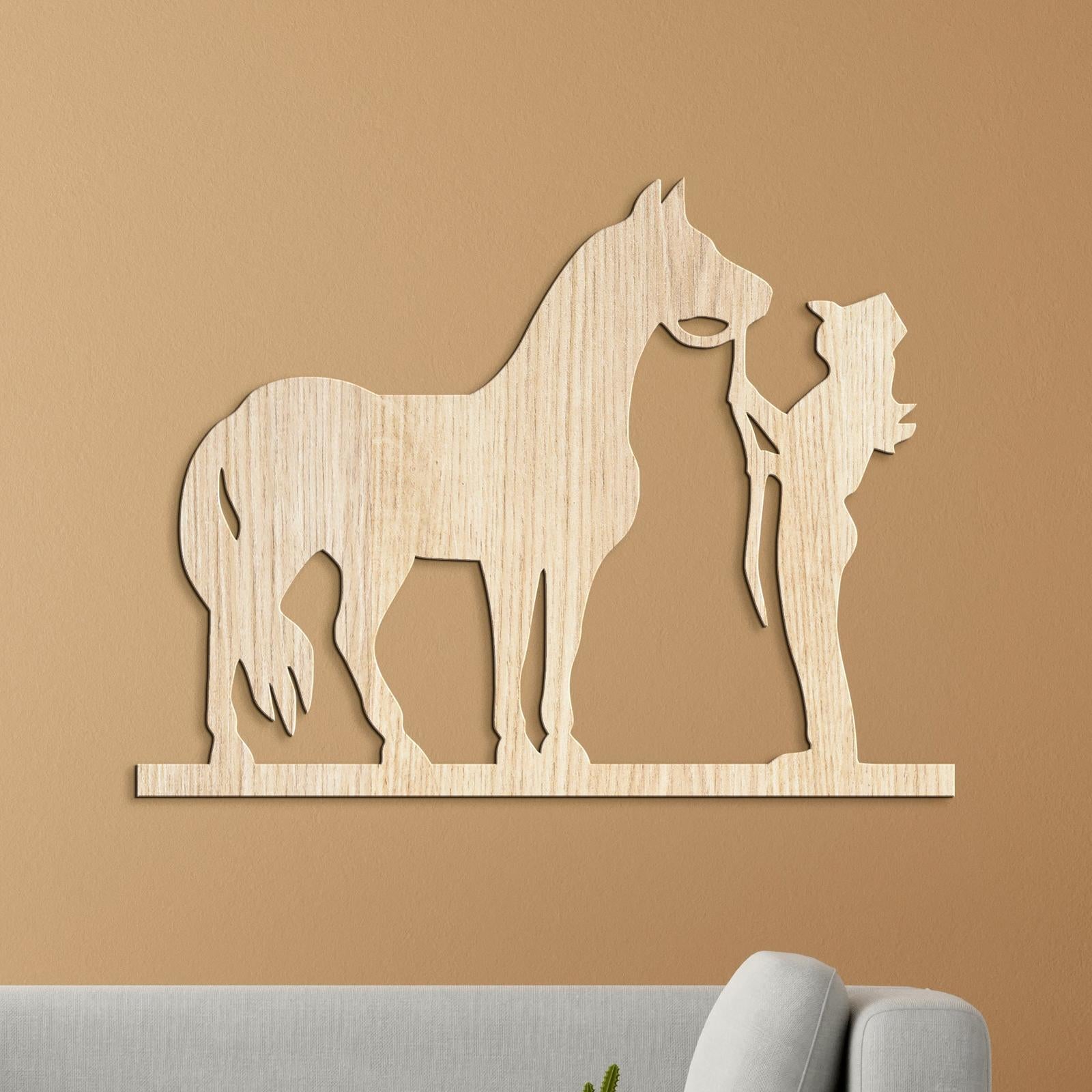 Obraz Jazdec s konom-DREVTEX