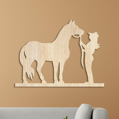 Obraz Jazdec s konom-DREVTEX