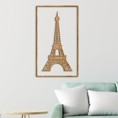 Drevený obraz Eiffelova veža-DREVTEX
