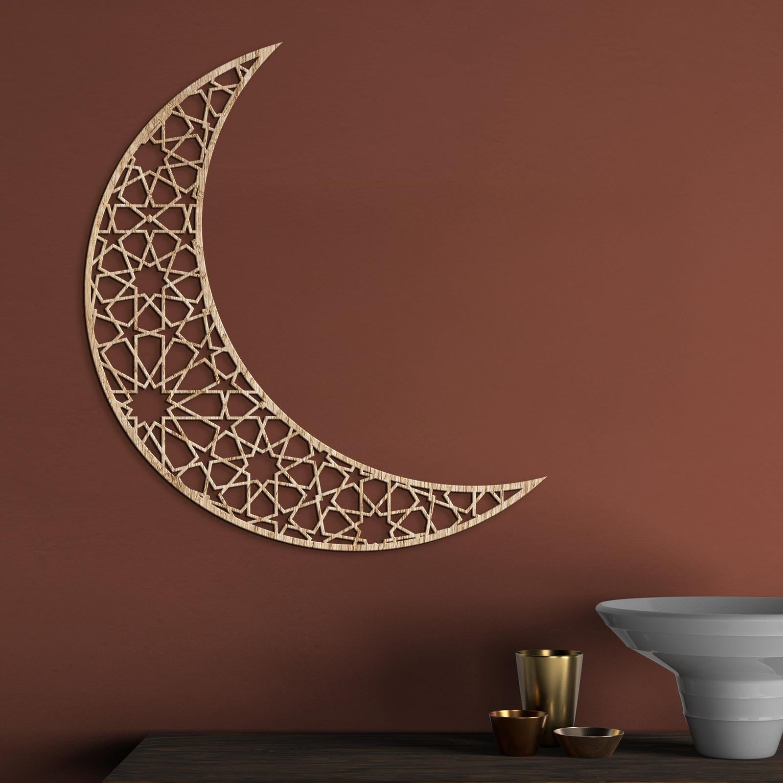 Drevený obraz na stenu Polmesiac-DREVTEX