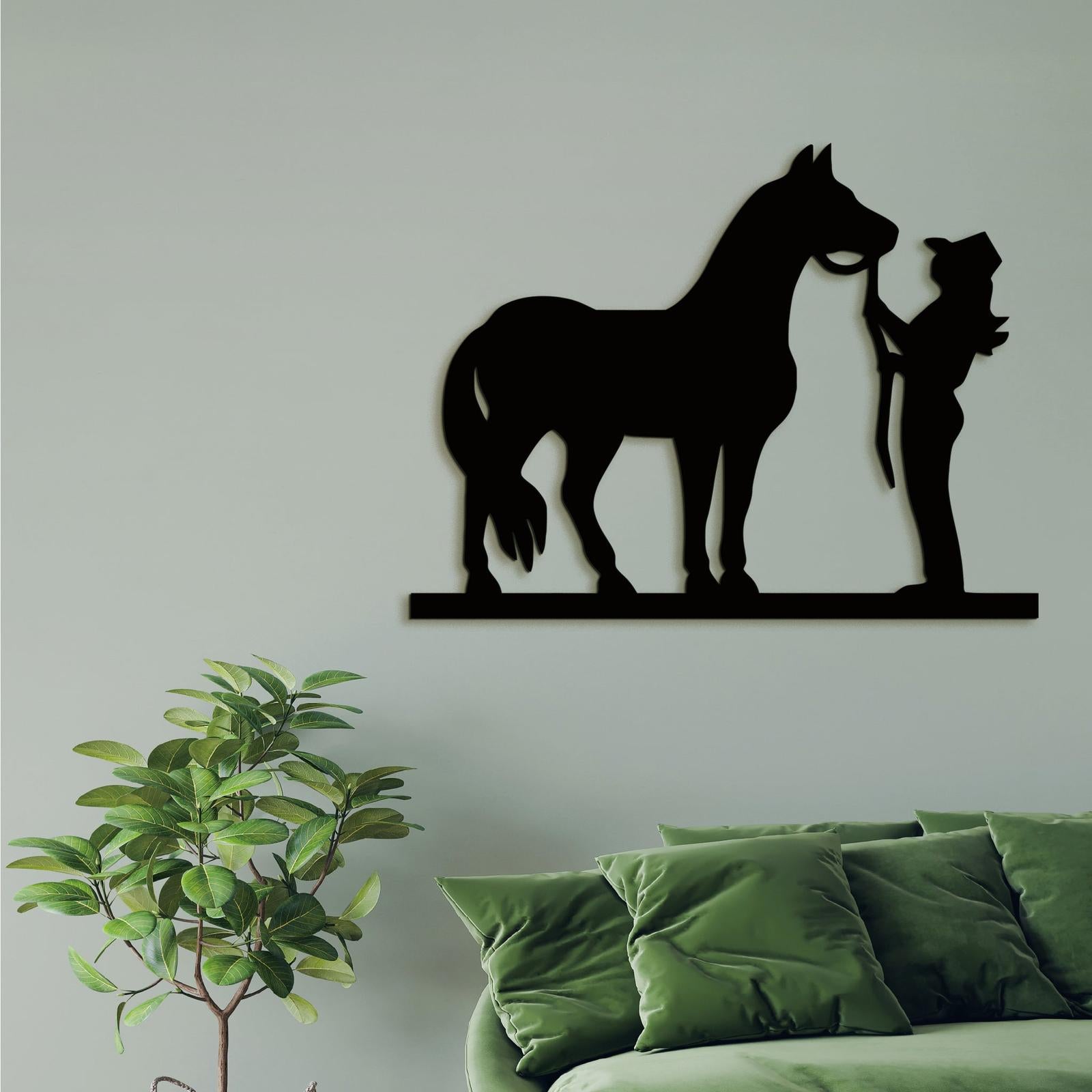 Obraz Jazdec s konom-DREVTEX