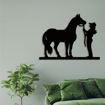 Obraz Jazdec s konom-DREVTEX