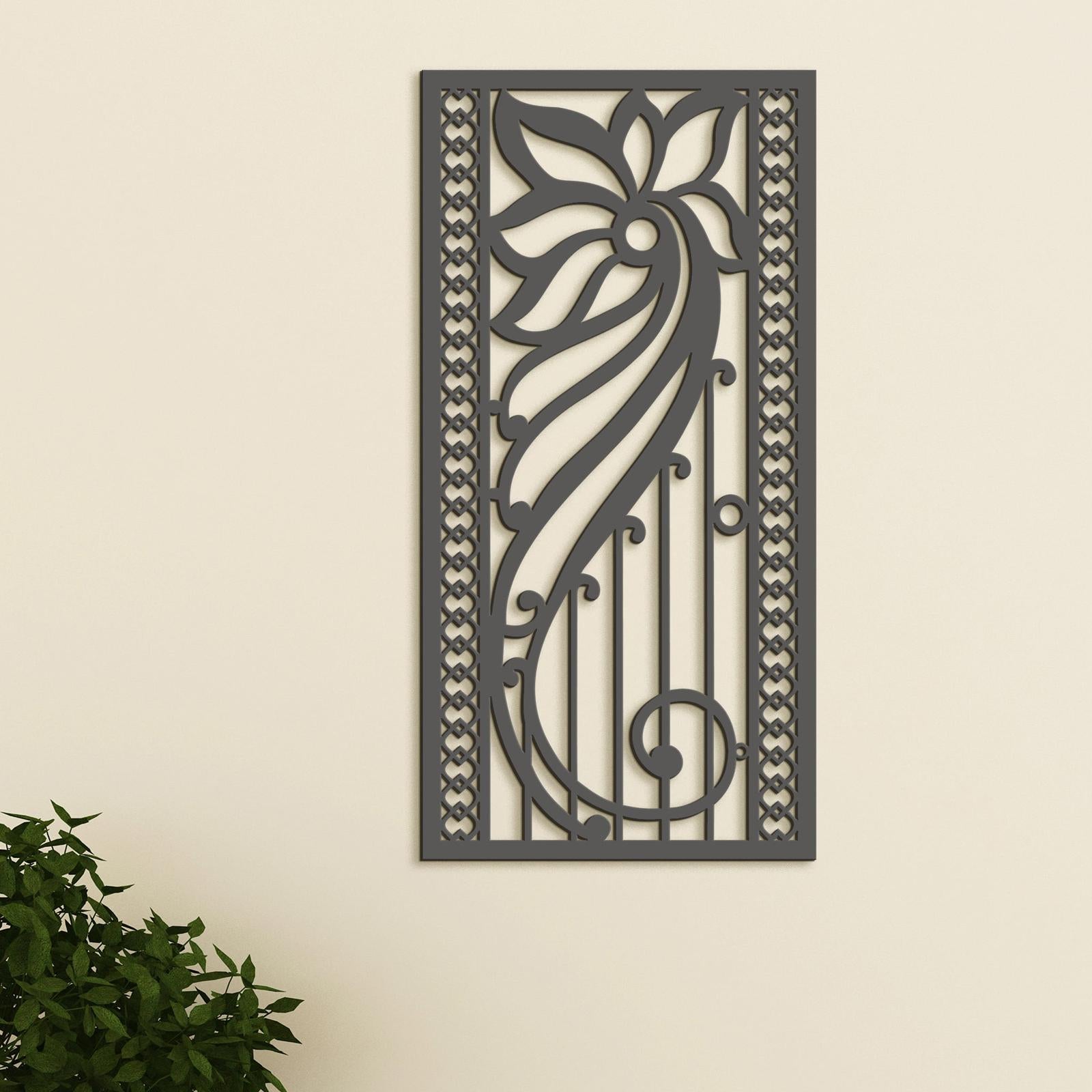 Kvetinova mandala na stenu-DREVTEX