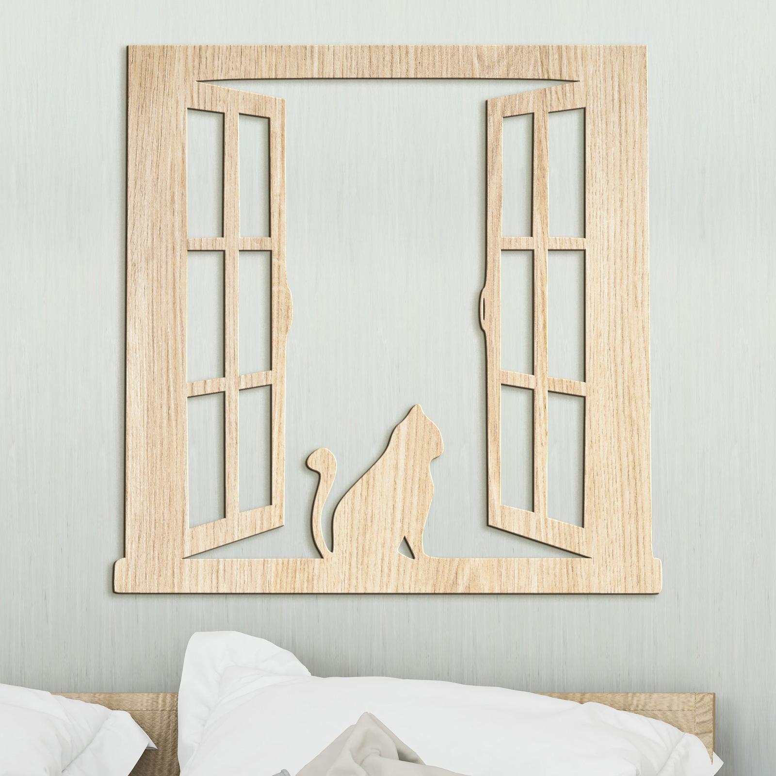 Silueta macky na okne-DREVTEX