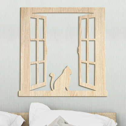 Silueta macky na okne-DREVTEX