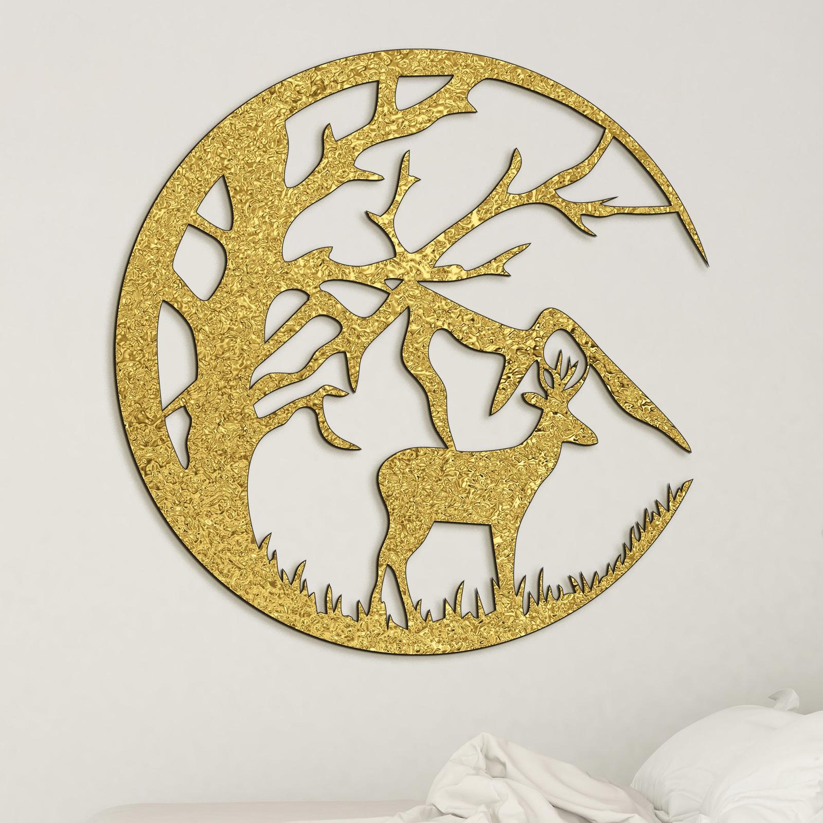 Drevená dekorácia s motívom Jeleňa-DREVTEX