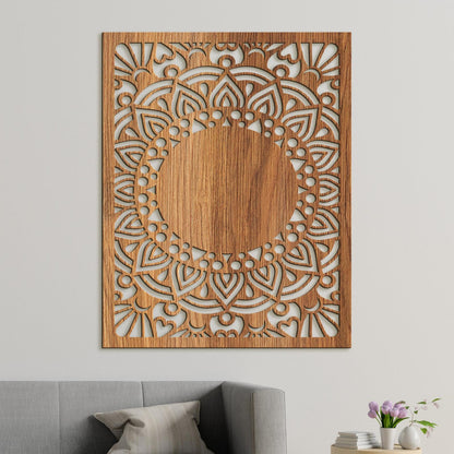 Drevená mandala Sun flower-DREVTEX