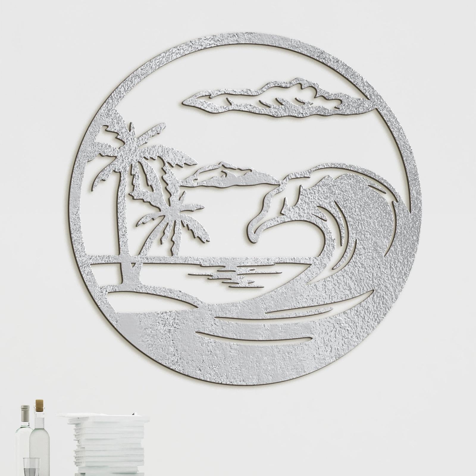 Drevený obraz na stenu pláž-DREVTEX