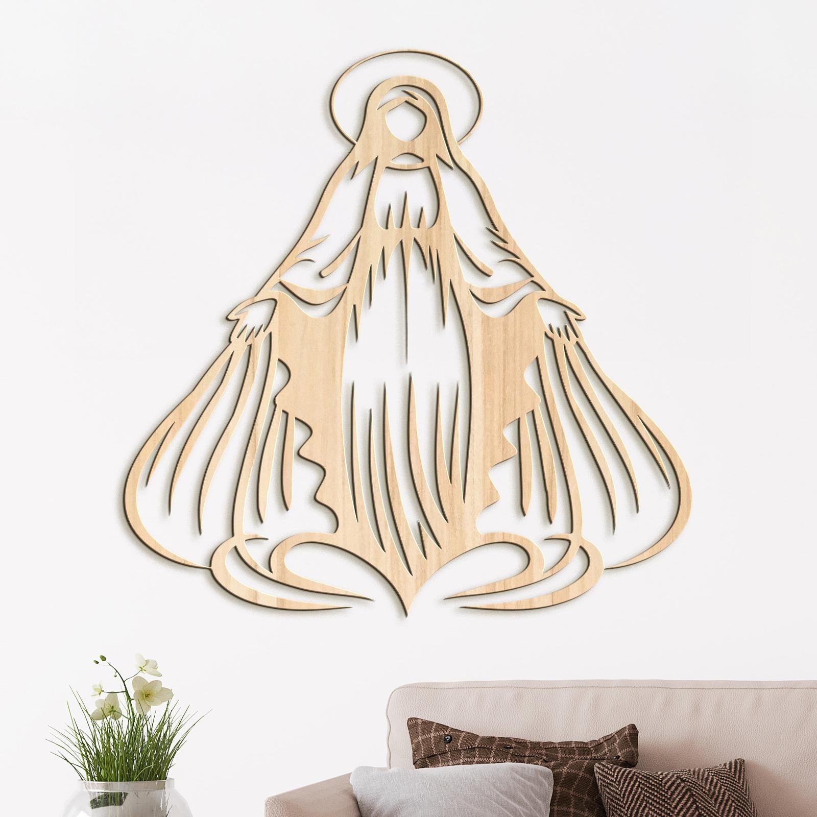 Drevený obraz Panna Mária-DREVTEX