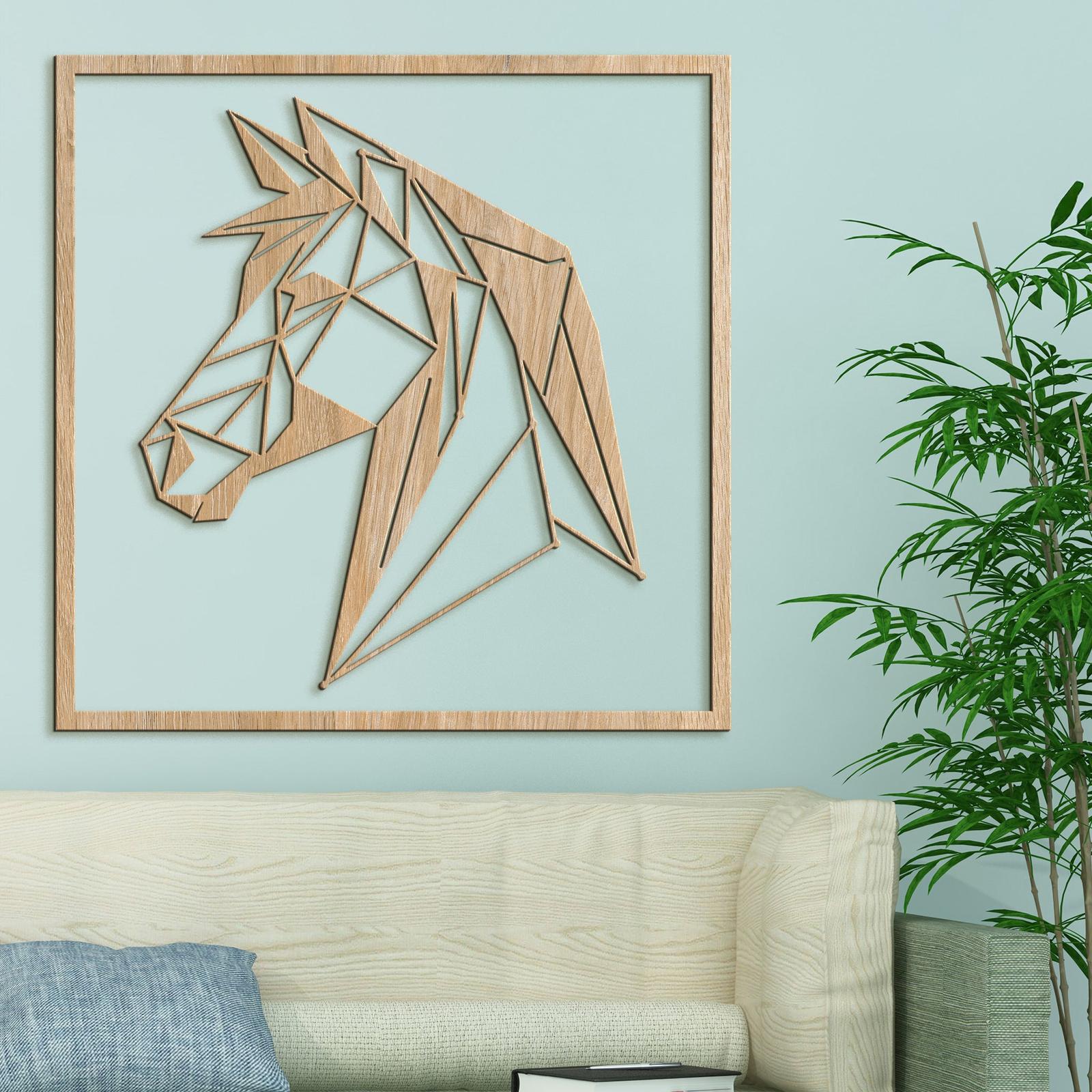 Drevený obraz silueta koňa-DREVTEX