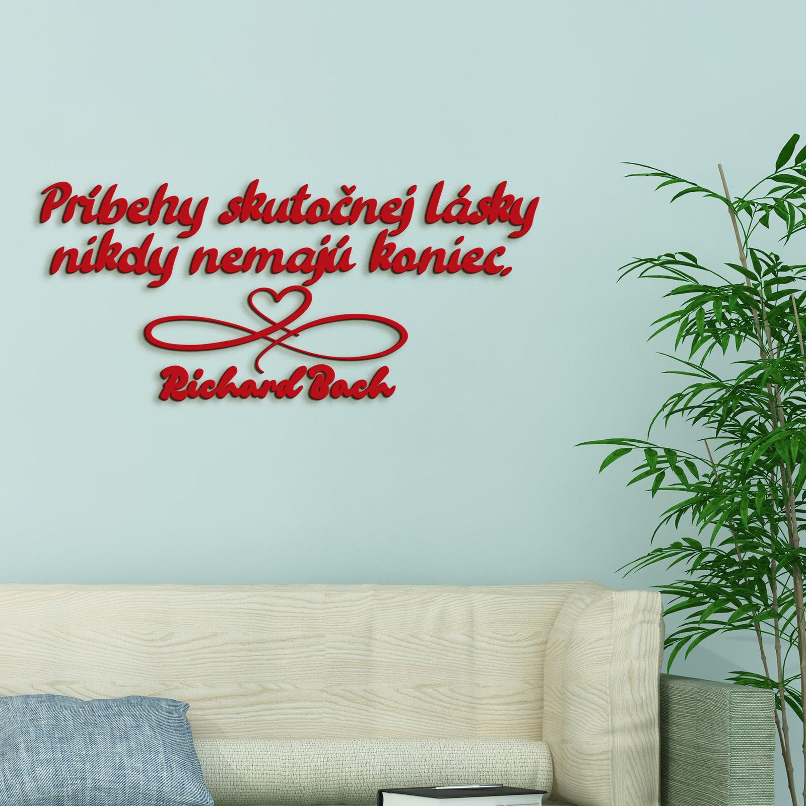 Drevený citát Príbehy skutočnej lásky-DREVTEX