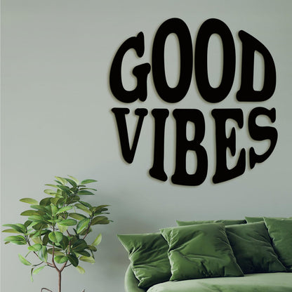 Drevený nápis GOOD VIBES-DREVTEX