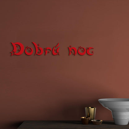 Drevený nápis Dobrú noc-DREVTEX