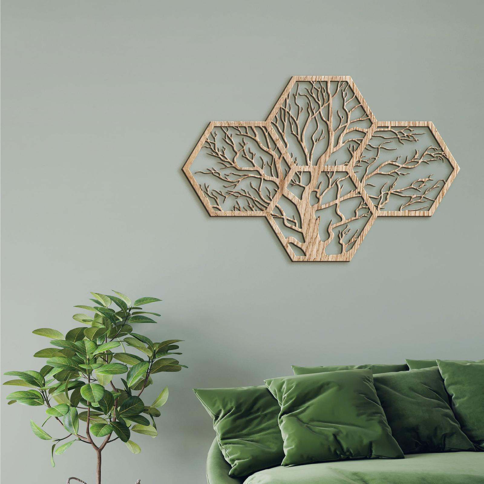 Drevený strom života motív včelieho úľa-DREVTEX