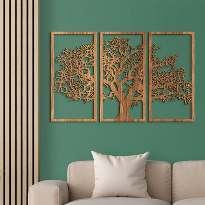 Trojdielny obraz Strom zivota-DREVTEX