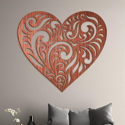 Drevený obraz na stenu Srdce SPIRIT-DREVTEX