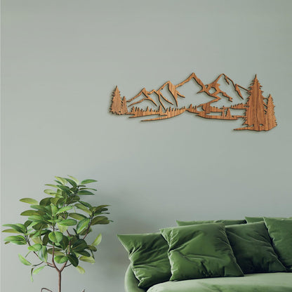 Drevená dekorácia na stenu HORY-DREVTEX