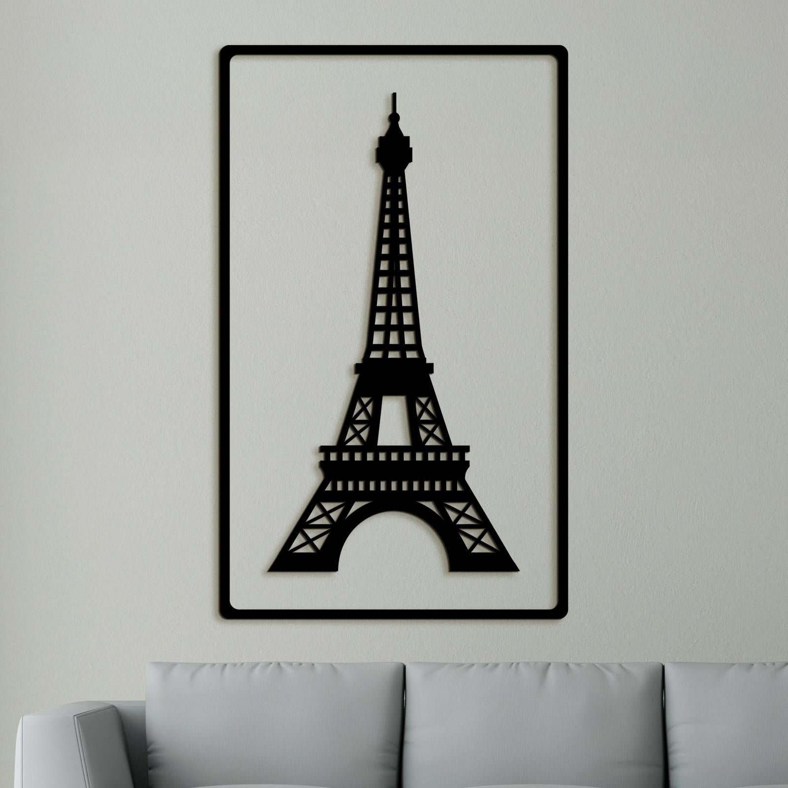 Drevený obraz Eiffelova veža-DREVTEX