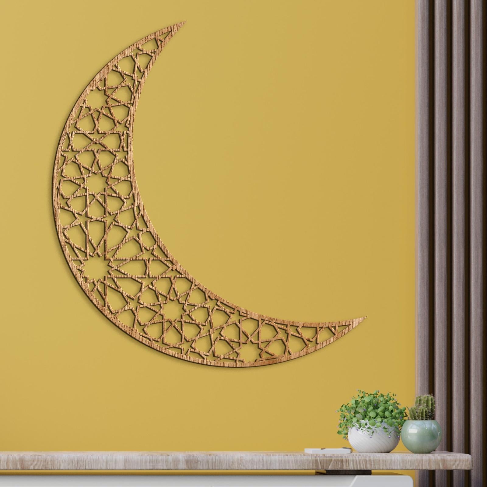 Drevený obraz na stenu Polmesiac-DREVTEX