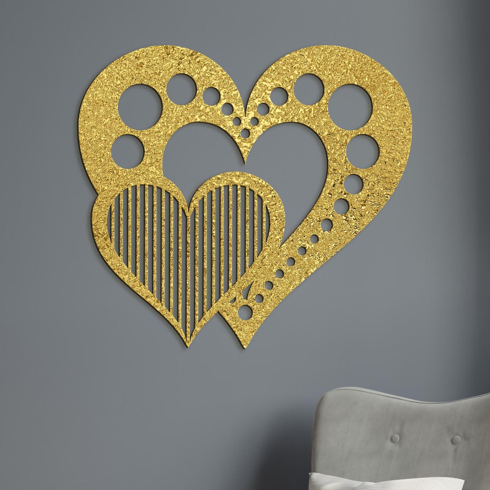 Drevený obraz na stenu Srdcia-DREVTEX