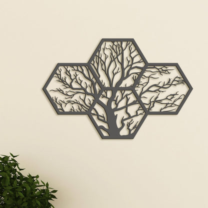 Drevený strom života motív včelieho úľa-DREVTEX