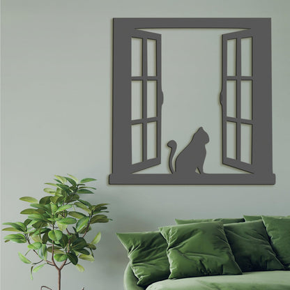 Silueta macky na okne-DREVTEX