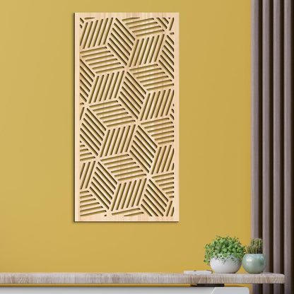 Obraz na stenu Geometrický panel-DREVTEX