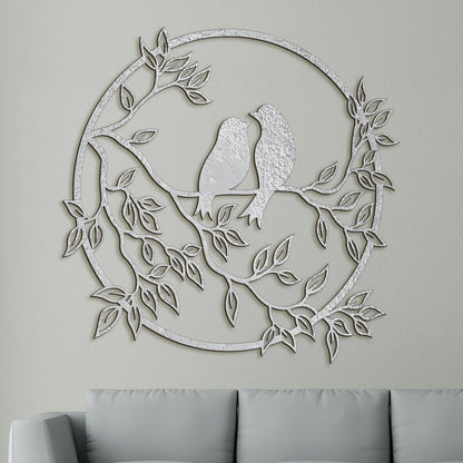 Drevený obraz štebot vtákov-DREVTEX