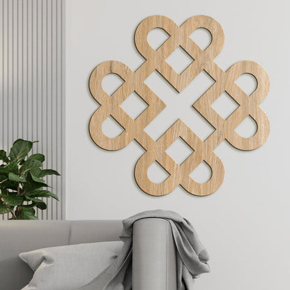 Drevená dekorácia Srdcia z keltského uzla-DREVTEX