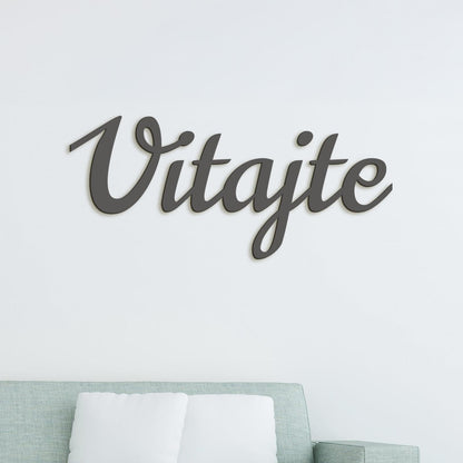 Drevený nápis na stenu Vitajte-DREVTEX