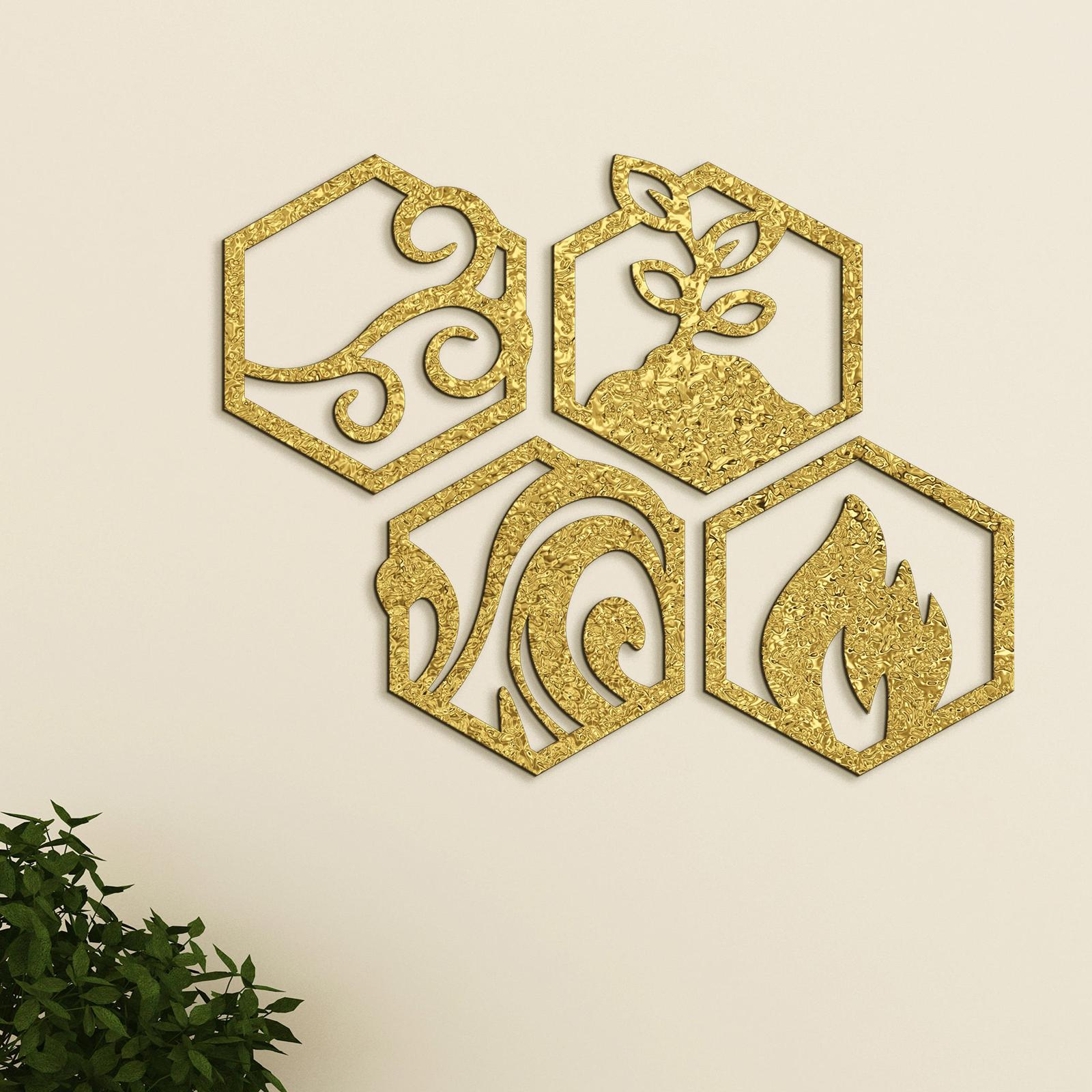 Moderný obraz Štyri živly-DREVTEX