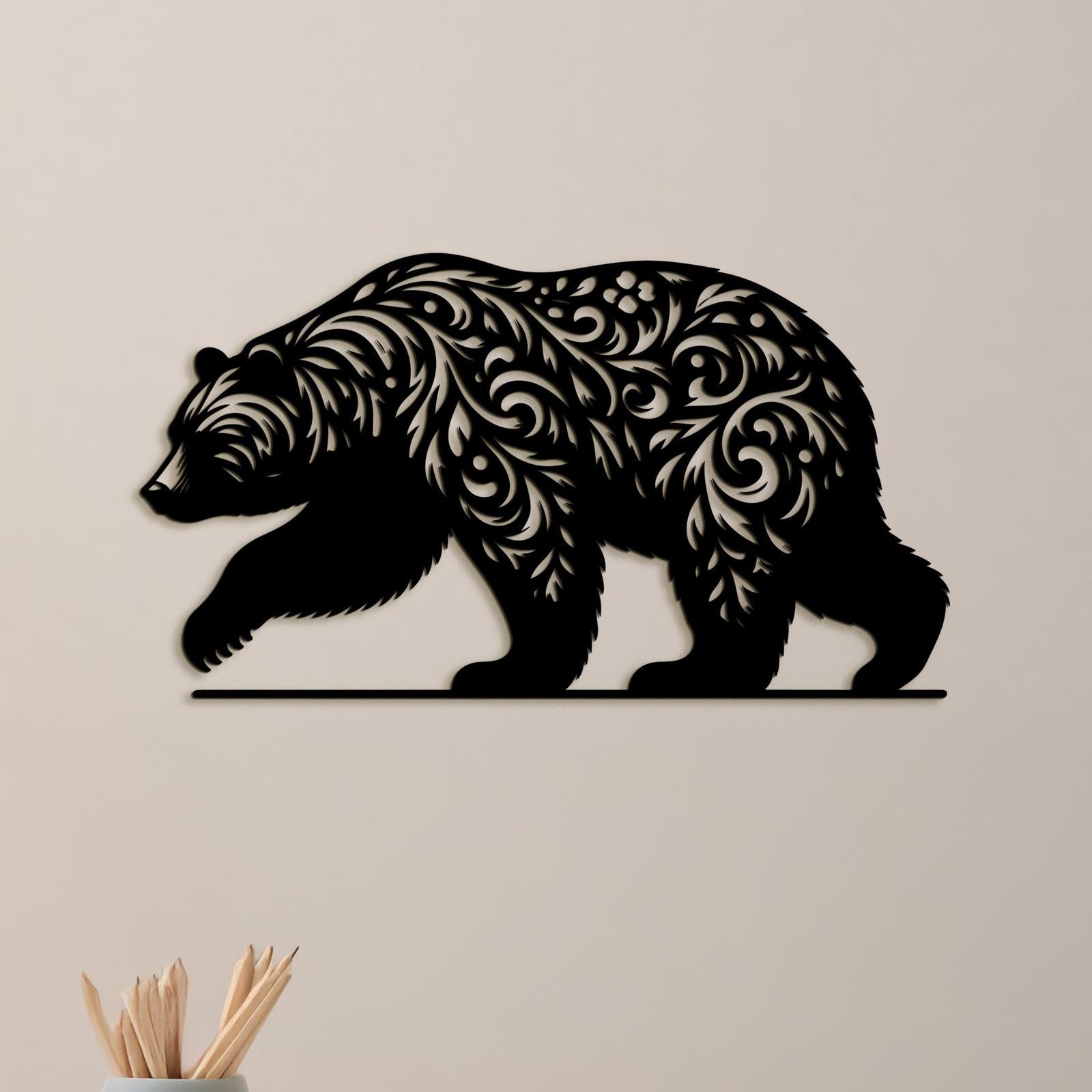 Drevený obraz Medveď-DREVTEX