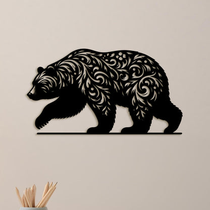 Drevený obraz Medveď-DREVTEX